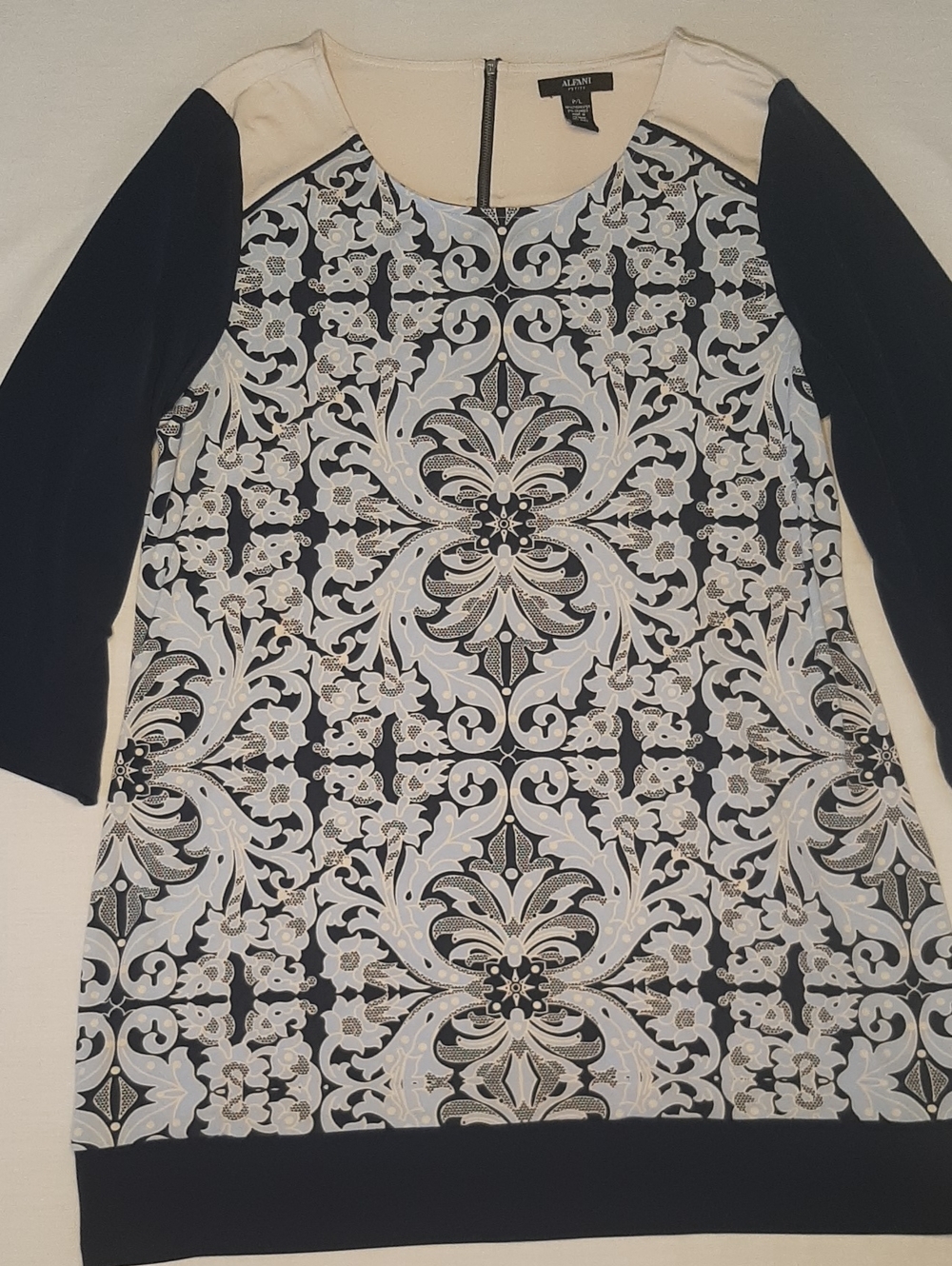 Alfani P/L Medallion-Print Tunic Casual Or Office Comfortable Wear